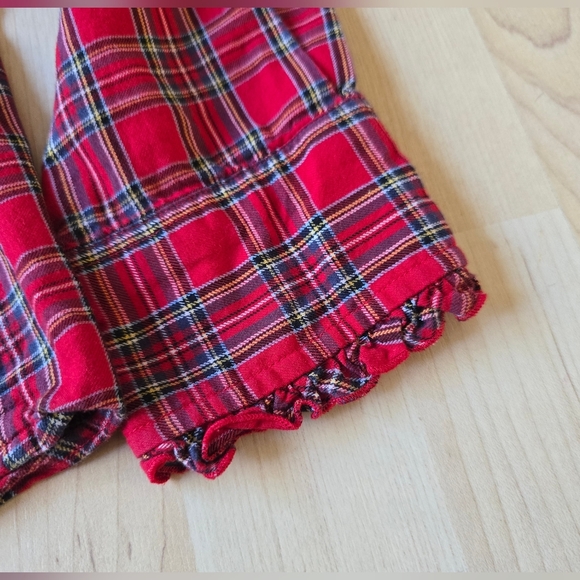 Pendleton Tartan Plaid Ruffled Button Up Size Small - Picture 3 of 11